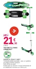Trottinette 2 roues lumineuses en promo chez E.Leclerc Montreuil à 21,90 €