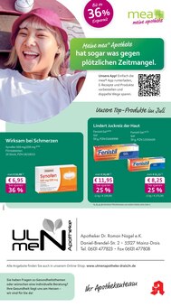 Aktueller mea - meine apotheke Prospekt "Unsere Juli-Angebote" für Mainz Aktueller mea - meine apotheke Prospekt für Mainz mit Seiten
