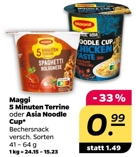 5 Minuten Terrine oder Asia Noodle Cup