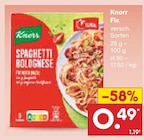 Fix Spaghetti Bolognese von Knorr im aktuellen Netto Marken-Discount Prospekt für 0,49 €