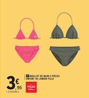 Maillot de bain 2 pièces enfant ou junior fille - Tissaia - E.Leclerc à Athis-Mons Maillot de bain 2 pièces enfant ou junior fille - Tissaia en promo chez E.Leclerc Athis-Mons à 3,95 €
