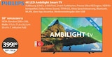 4K LED Ambilight Smart-TV von Philips im aktuellen V-Markt Prospekt für 399,00 €
