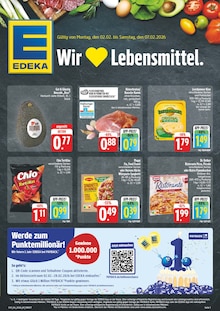 EDEKA Pommelsbrunn Prospekt der aktuellen Woche, gültig von 02.02.2026 bis 07.02.2026 Aktueller EDEKA Pommelsbrunn Prospekt "Wir lieben Lebensmittel!" mit 8 Seiten