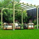 Pergola autoportante Ipomée en bois l.300 x L.300 x H.247 cm - Stelmet - Castorama à Saint-Martin-d'Hères Pergola autoportante Ipomée en bois l.300 x L.300 x H.247 cm - Stelmet en promo chez Castorama Saint-Martin-d'Hères à 149,00 €