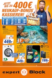 expert Elektromärkte Prospekt der aktuellen Woche mit 12 Seiten, gültig von 04.09.2026 bis 10.09.2026, in Bösel und Umgebung Aktueller expert Elektromärkte Prospekt in Bösel und Umgebung, "JETZT BIS ZU 400€ NEUKAUF-BONUS KASSIEREN!" mit 12 Seiten, 04.09.2026 - 10.09.2026