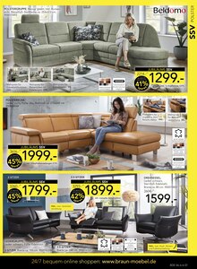 Couch im aktuellen BRAUN Möbel-Center Prospekt (Reutlingen) Couch im BRAUN Möbel-Center Prospekt "JUBILÄUMS SSV" mit 20 Seiten (Reutlingen)