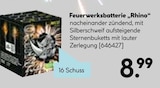 Feuerwerksbatterie „Rhino“ im aktuellen Hellweg Prospekt