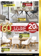 Bürostuhl im BRAUN Möbel-Center Prospekt in Rottenburg Aktueller BRAUN Möbel-Center Prospekt mit Bürostuhl, "60 Jahre Braun Möbel Center", Seite 7