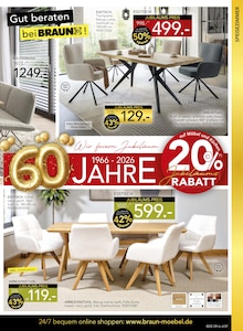 Bürostuhl im BRAUN Möbel-Center Prospekt "60 Jahre Braun Möbel Center" mit 20 Seiten (Freiburg (Breisgau))