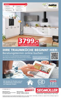 Küche im Segmüller Prospekt "Segmüller Schlafen Spezial" mit 28 Seiten (Mannheim)