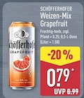 Weizen-Mix Grapefruit von Schöfferhofer im aktuellen ALDI Nord Prospekt