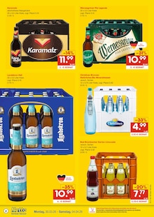 Wasser im Netto Marken-Discount Prospekt "DER ORT, AN DEM DU IMMER AUSGEZEICHNETE PREISE FINDEST." mit 6 Seiten (Cottbus)