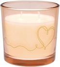 Kerze mit Blumen- oder Herzprint von Rubin Licht im aktuellen Rossmann Prospekt für 3,99 €