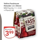 Aktuelles Fassbrause Holunder Angebot bei GLOBUS in Neuwied ab 3,99 €