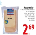 Schweizer Hartkäse in Scheiben oder am Stück von Appenzeller im aktuellen EDEKA Prospekt für 2,69 €