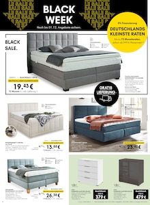 Boxspringbett im HARDECK Prospekt "BLACK WEEK" mit 8 Seiten (Essen)