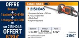 Taille-haies 215iHD45 en promo chez Husqvarna Taille-haies 215iHD45 dans le catalogue Husqvarna