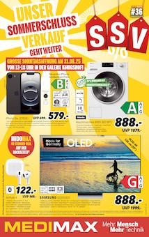 Aktueller MEDIMAX Prospekt "UNSER SOMMERSCHLUSSVERKAUF GEHT WEITER!" Seite 1 von 8 Seiten