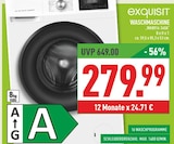 Waschmaschine Angebote von exquisit bei Marktkauf Wesel für 279,99 €