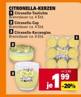 Aktuelles Citronella-Kerzen Angebot bei E center in Stuttgart ab 1,99 €