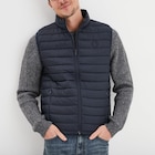 Doudoune légère déperlante sans manches bleu marine homme - La Halle à Strasbourg Doudoune légère déperlante sans manches bleu marine homme en promo chez La Halle Strasbourg à 25,99 €