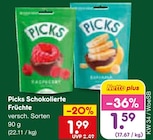 Schokolierte Früchte im Angebot bei Netto Marken-Discount in Heilbronn Schokolierte Früchte Angebote von Picks bei Netto Marken-Discount Heilbronn für 1,59 €