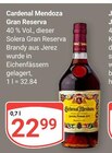 Gran Reserva im Angebot bei GLOBUS in Pirmasens Gran Reserva Angebote von Cardenal Mendoza bei GLOBUS Pirmasens für 22,99 €