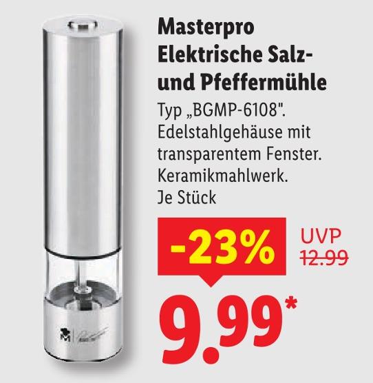 Elektrische Salz- und Pfeffermühle