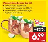Aktuelle Kuchen Angebote bei Netto Marken-Discount in Bremerhaven Aktuelles Moscow Mule Becher, 2er Set Angebot bei Netto Marken-Discount in Bremerhaven ab 6,99 €