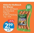 Bio Wiener von Altdorfer Biofleisch im aktuellen V-Markt Prospekt für 2,99 €