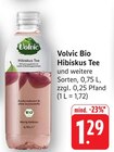 Bio Hibiskus Tee Angebote von Volvic bei E center Filderstadt für 1,29 €