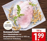 Strohschwein Haltung Bratenaufschnitt dieser Schweinebraten und Burgunderbraten Angebote bei famila Nordost Gifhorn für 1,99 €