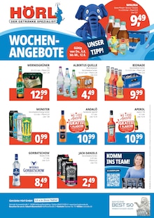 Getränke Hörl Prospekt der KW 32 "HÖRL. DER GETRÄNKE SPEZIALIST" Aktueller Getränke Hörl Prospekt "HÖRL. DER GETRÄNKE SPEZIALIST" Seite 2 von 4 Seiten