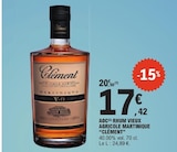 Rhum Vieux Agricole Martinique - Clément à 17,42 € dans le catalogue E.Leclerc