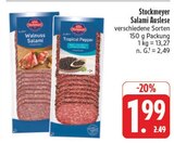 Walnuss Salami im Angebot bei E center in Erlangen Walnuss Salami Angebote von Stockmeyer bei E center Erlangen für 1,99 €