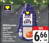 Junge Ente im Angebot bei EDEKA in Hof Junge Ente Angebote von EDEKA Herzstücke bei EDEKA Hof für 6,66 €