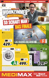 MEDIMAX Prospekt für Magdeburg mit 11 Seiten MEDIMAX Prospekt für Magdeburg: "WOHNZIMMER MEISTERSCHAFT: SO SCHAUT MAN DAS FINALE", 11 Seiten, 17.07.2026 - 24.07.2026