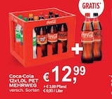 Aktuelle Coca Cola Angebote bei Getränke A-Z in Oranienburg Aktuelles Coca-Cola 12x1,0L PET MEHRWEG Angebot bei Getränke A-Z in Oranienburg ab 12,99 €