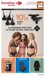 Boxer Homme Angebote im Prospekt "Les basiques c'est nous. La vie qui va avec, c'est vous." von Carrefour Market auf Seite 1