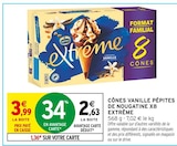 Cônes vanille pépites de nougatine x8 extrême - Nestlé en promo chez Intermarché Cônes vanille pépites de nougatine x8 extrême - Nestlé dans le catalogue Intermarché