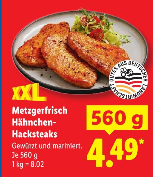 Hähnchen-Hacksteaks