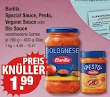 Spezial Sauce, Pesto, Vegane Sauce oder Bio Sauce von Barilla im aktuellen V-Markt Prospekt für 1,99 €