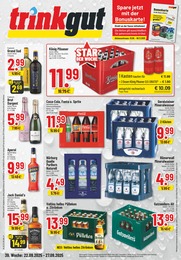 Trinkgut Prospekt für Viersen: "Aktuelle Angebote", 6 Seiten, 22.09.2025 - 27.09.2025