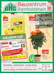 Aktueller Bauzentrum Reinholdshain Baumärkte Prospekt in Heidenau und Umgebung, "REGIONAL. KOMPETENT. ZUVERLÄSSIG." mit 8 Seiten, 21.03.2026 - 04.04.2026