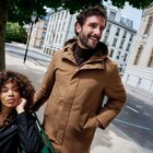 Parka mi-longue à capuche marron homme - La Halle à Créteil Parka mi-longue à capuche marron homme en promo chez La Halle Créteil à 48,99 €