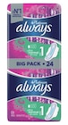 Protections Feminines - ALWAYS en promo chez Carrefour Protections Feminines - ALWAYS dans le catalogue Carrefour