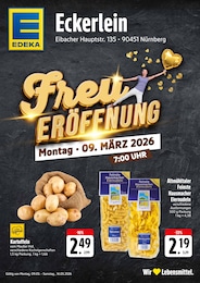 EDEKA Prospekt für Schwabach: "Freueröffnung", 4 Seiten, 09.03.2026 - 14.03.2026