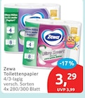 Ultra Smart Toilettenpapier von Zewa im aktuellen budni Prospekt