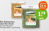Bio-Kräuterheu oder Bio-Stroh Angebote bei tegut Mainz für 1,79 €