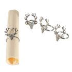 4 Ronds de Serviettes Cerfs dans le catalogue Stokomani